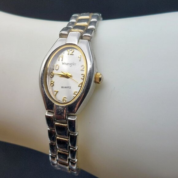 Wrangler Ladies Two-Tone Quartz Watch With Gold Dial & Silver-Tone Bracelet - Picture 3 of 7